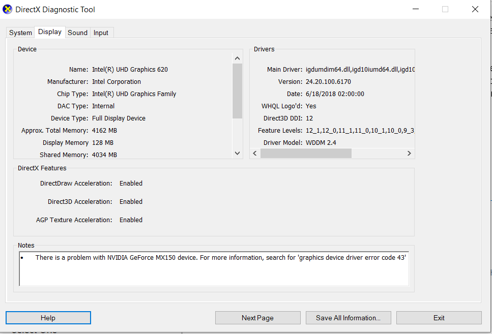 Nvidia MX150 Driver Update Fail / Crashed Windows 10 / Error Code 43 090c48e6-cad3-4b1e-8d11-9559eff31b0d?upload=true.png