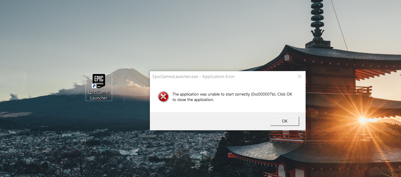 Epic Games Launcher fails to start correctly, error code - 0xc000007b 093d132d-9b19-4e9b-bcf8-6524e4b2cbdd?upload=true.png