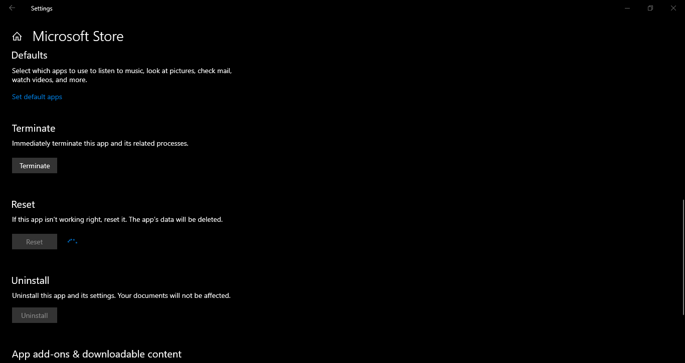 Hello Suddenly my microsoft store stuck at acquiring license and also when i try it to... 094f22d2-ba3d-4c34-a5df-5773bcb3da34?upload=true.png