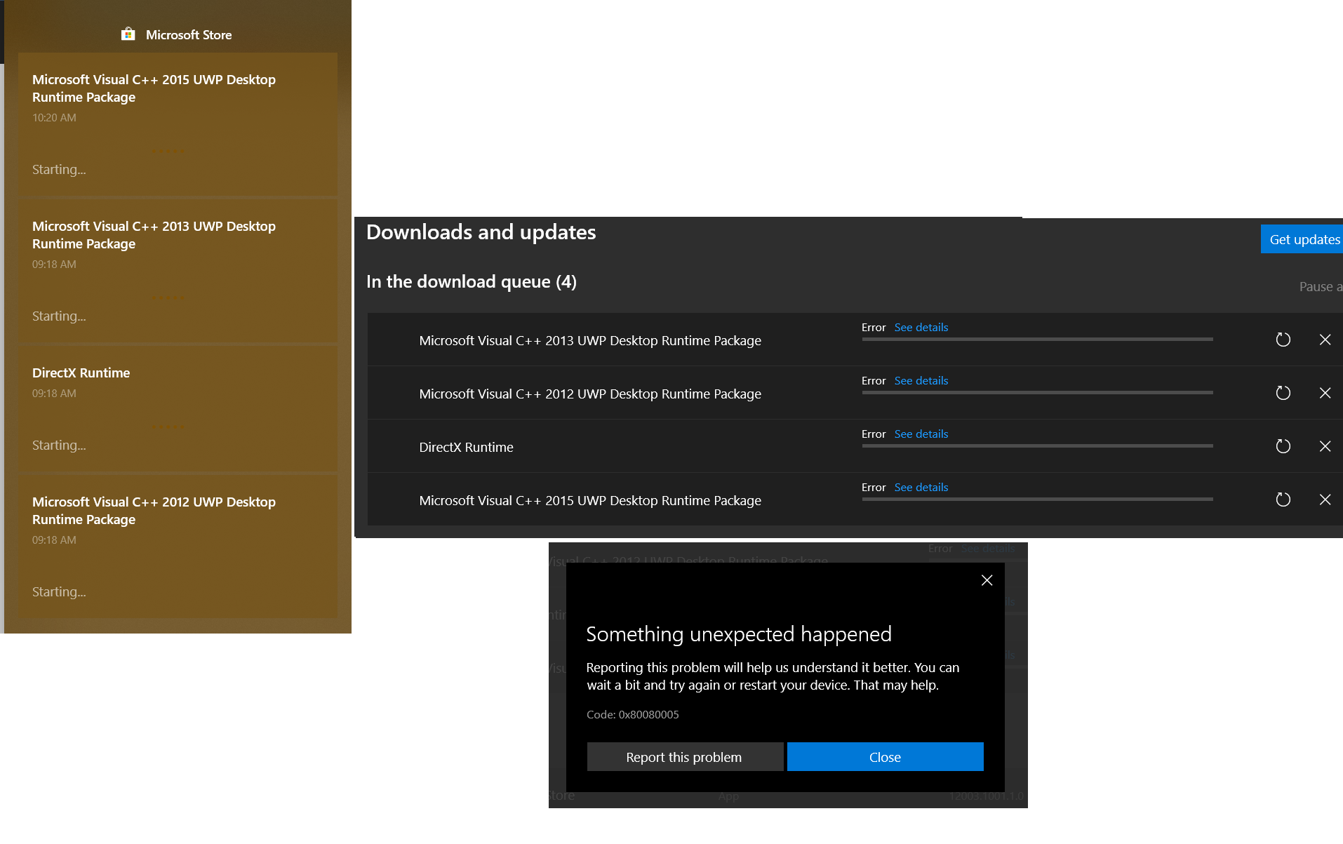 Microsoft Store is not working properly. It has not installed any update for the last 2 months. 095ddfee-daf6-4d8e-a2fb-acba5971d5a7?upload=true.png
