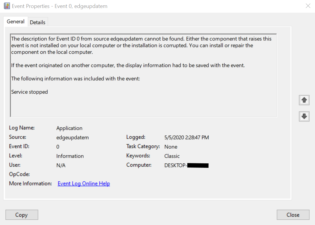 Multiple edgeupdates and edgeupdatems event 0 posting in Event Viewer. 09b6b3cc-21f1-4ca2-a5b8-ab86d9e565a7?upload=true.png