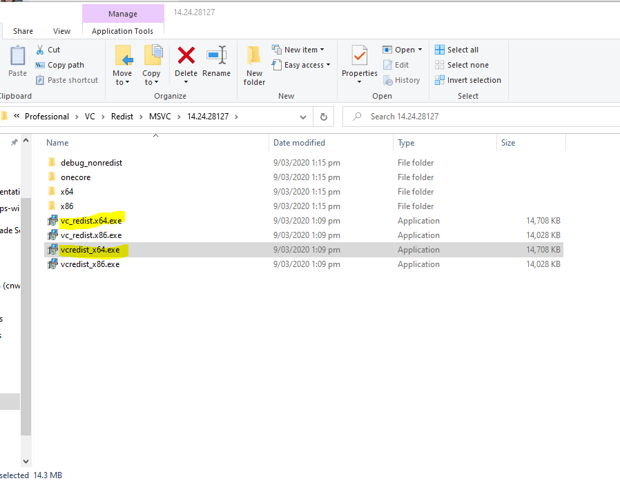 difference between vc_redist.x64 vs vcredistx.x64 visual studio 2019 09fe9525-7b71-41fe-8b26-2017d3963846?upload=true.png