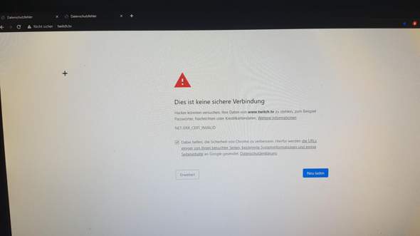 This is not a secure connection | on all websites | Chrom/Opera? 0_big.jpg
