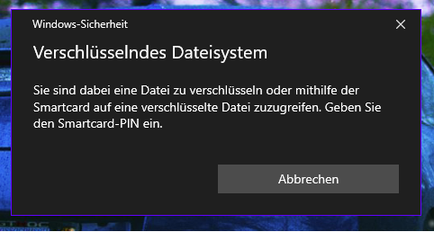 Problems with folder encryption (Windows 10), what is a smartcard PIN? 0_big.png