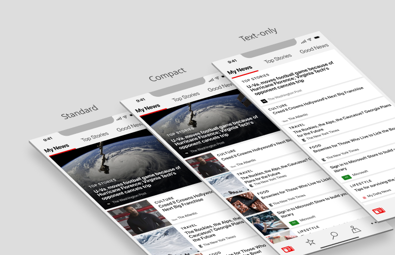Choose your own layout with Microsoft News app for iOS and Android 0b1cb406a46fe16528934704408b610c.png