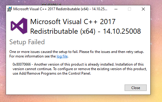 Massive amounts of C++ Visual Redistributable 0b5c7f93-b1fb-47e9-b506-1b6ecdbd1bef?upload=true.png