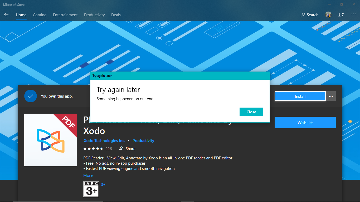 I can not download anything from Microsoft store at all. 0b7cf00c-3e0f-4ae2-89c2-56c49b7c0f3b?upload=true.png