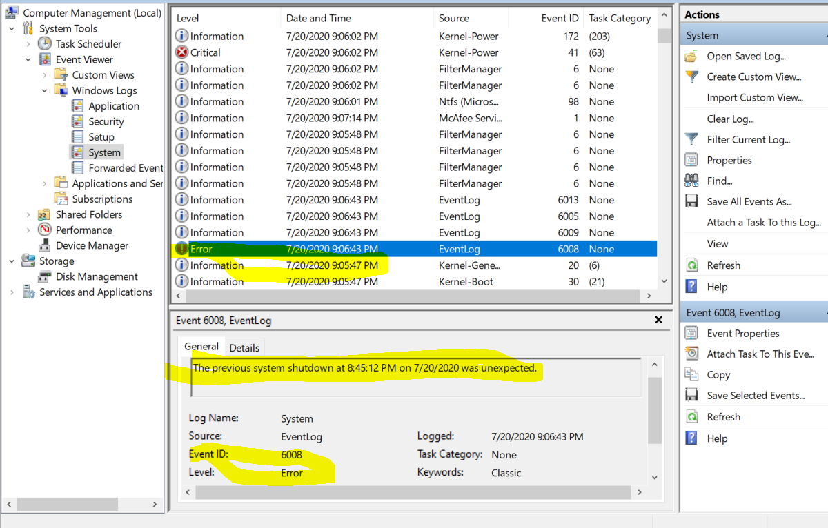 After automatic windows 10 Update laptop shuts down in 1-2 hrs of usage.  Laptop is not idle 0b9a37bc-6c79-4e70-87bf-847ac79dc91a?upload=true.png