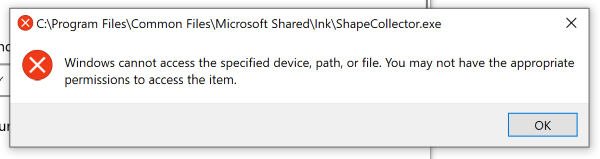 Windows cannot access the specified file, but I can access it manually. 0bd6fb52-98b9-45c3-a489-7d9f895b878c?upload=true.png
