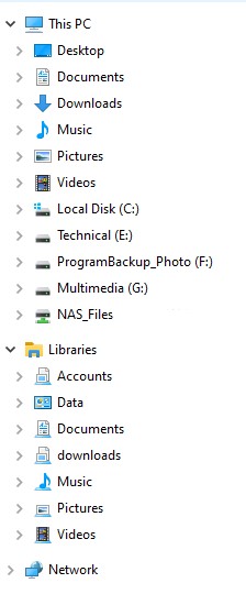 Win10Pro.  Office 2019  Open Dialog box does not show "libraries" nor the libraries added... 0c390c9e-33c1-46ef-a786-d34a96e8ca54?upload=true.jpg