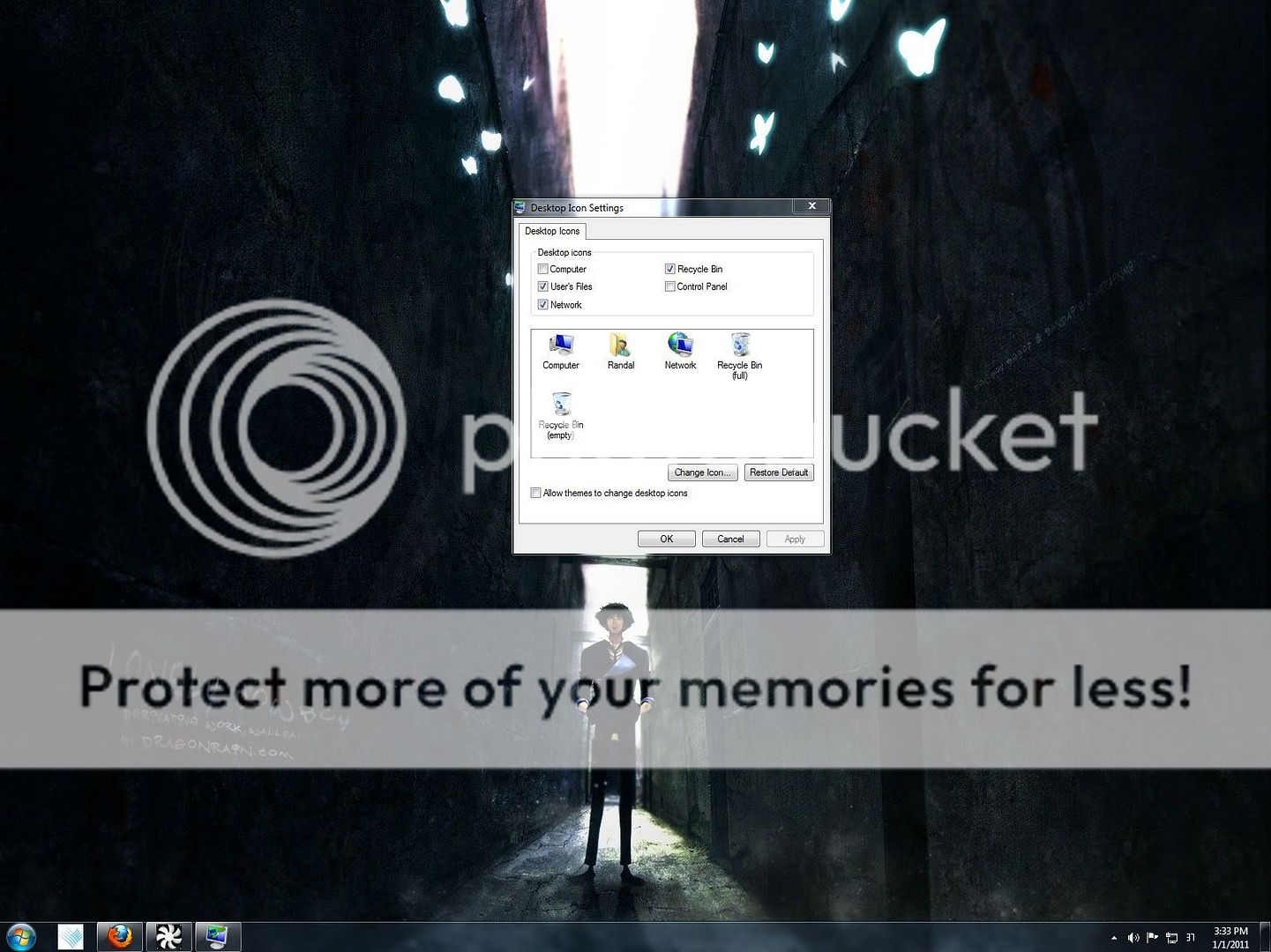 Icons on desktop randomly disappear from desktop and thick white margins suddenly appear... 0d3bde3c.jpg