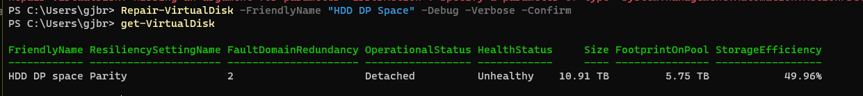 Storage Space stopped working but disks showing as healthy 0d5370c9-f4d5-4494-8107-e4a710107a28?upload=true.png