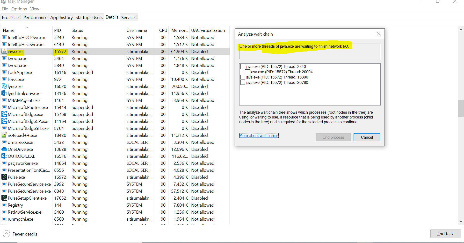 Idle case ANALYZE WAIT CHAIN SHOWING one or more threads of java.exe are waiting to finish... 0d874cc8-2f48-4093-974c-a25306391f9c?upload=true.png