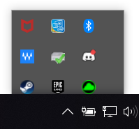 How to hide the show hidden icons arrow on the taskbar? (Windows 10) 0e168e1e5f2b91bda50baa61947e70d0.png