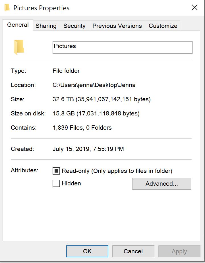 Files sizes for photos and videos showing as much larger than actual. Can't open/transfer. 0e5399d3-1f36-4cb5-a603-534244592d66?upload=true.jpg