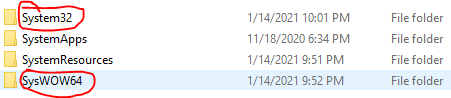 What is the difference between System32 and SysWOW64? 0e8faece-7924-44db-8422-f5dfdd88fae5?upload=true.png