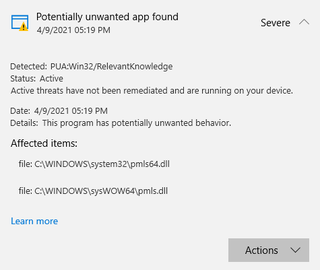What are these two files? Windows defender found them and idk what they are? Is it a virus... 0ewe9ows16s61.png