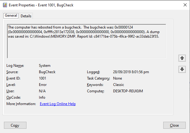 Event 1001 and 7000. My computer frequently reboots with these errors. Please Help 0f2f5d6f-1218-452c-9e58-00a80e793e9e?upload=true.png