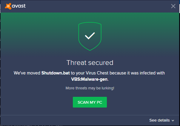 CMD Keeps Repeating Command in Batch File and Avast Scanned A Virus in It 0f3efd62-ebe1-4f73-8d41-f38950f5816d?upload=true.png
