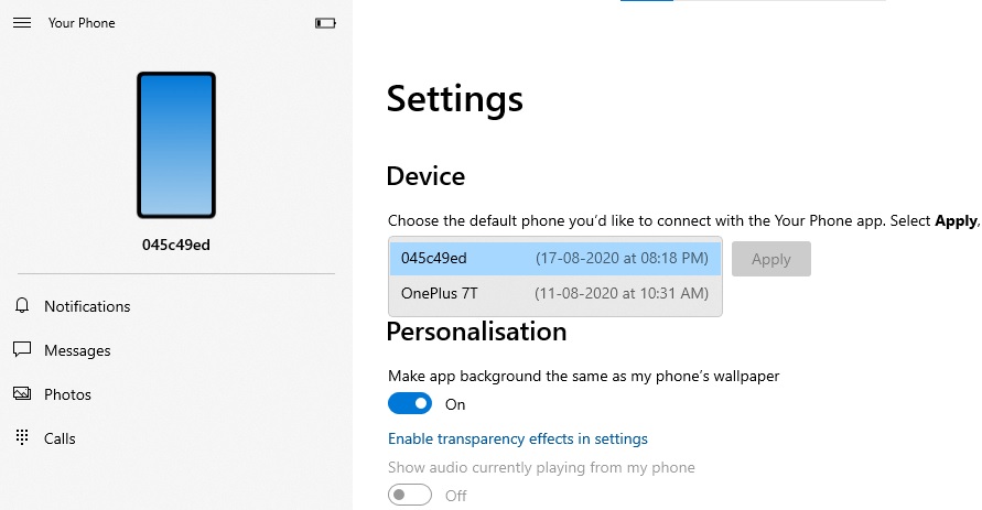 Reset device list on Your Phone App 0f6a3947-e9a1-4aa0-b318-51eda5016a34?upload=true.jpg