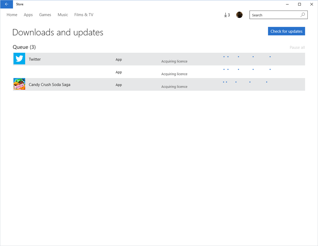 Windows Store keep sending me error messages and acquiring licsence. And eventually stuck... 0fcd2adf-87e9-4357-bb56-14afc5b0dda4.png
