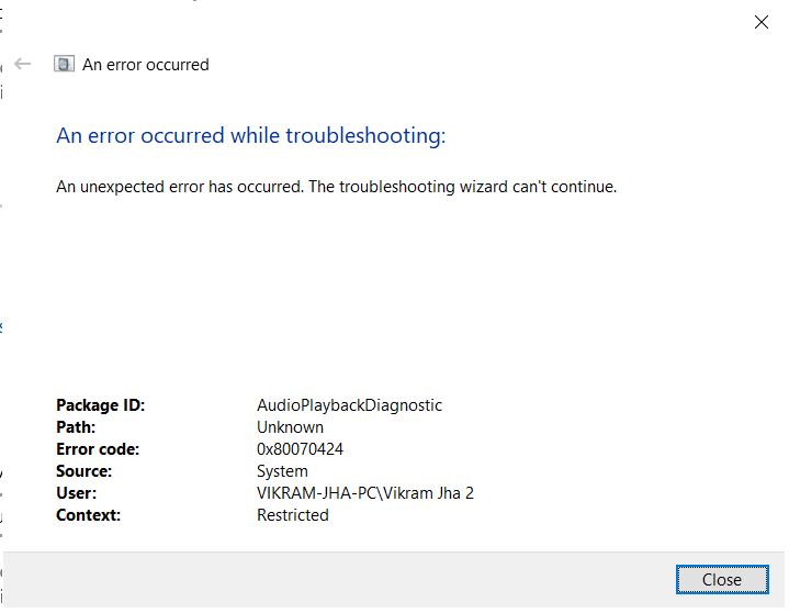 NOT ABLE TO PLAY AUDIO, NOT ABLE UNINSTALL AND INSTALL PROGRAMS, NOT GETTING ADMINISTRATOR... 0feaac14-4041-465a-8295-f880764cde8c?upload=true.jpg