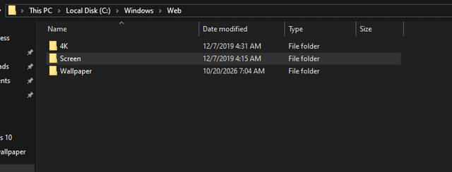 Did you know that you can find all the default wallpapers in windows 10 0p7s5ukkajxh1.png