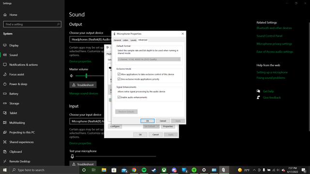Unable to change my default format in microphone properties 0spa0m9f97u81.png