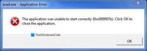 Error 0x000007b, The application was unable to start up correctly on Windows 10 0x000007b-The-application-was-unable-to-start-up-correctly-300x105.jpg