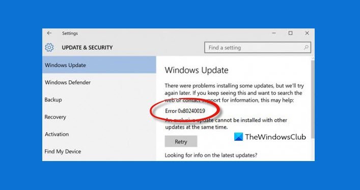 Fix Windows Update error 0x80240019 on Windows 11/10 0x80240019.jpg