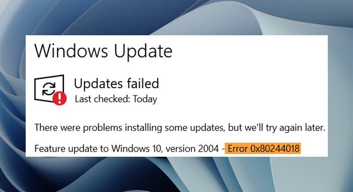 Fix Windows Update Error Code 0x80244018 0x80244018.jpg