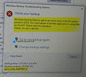 Windows Backup failed, Error code 0x8078011E 0x8078011E-300x268.jpg