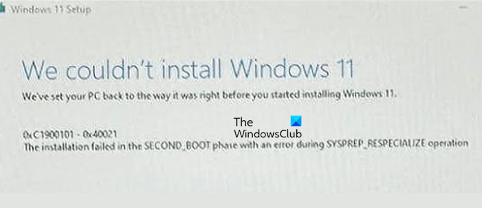 Fix 0xC1900101 – 0x40021 Windows 11 Upgrade error 0xC1900101-0x40021-1.png