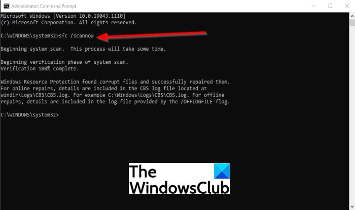 NODE.dll is missing or not found on Windows 11/10 1.-scf.jpg
