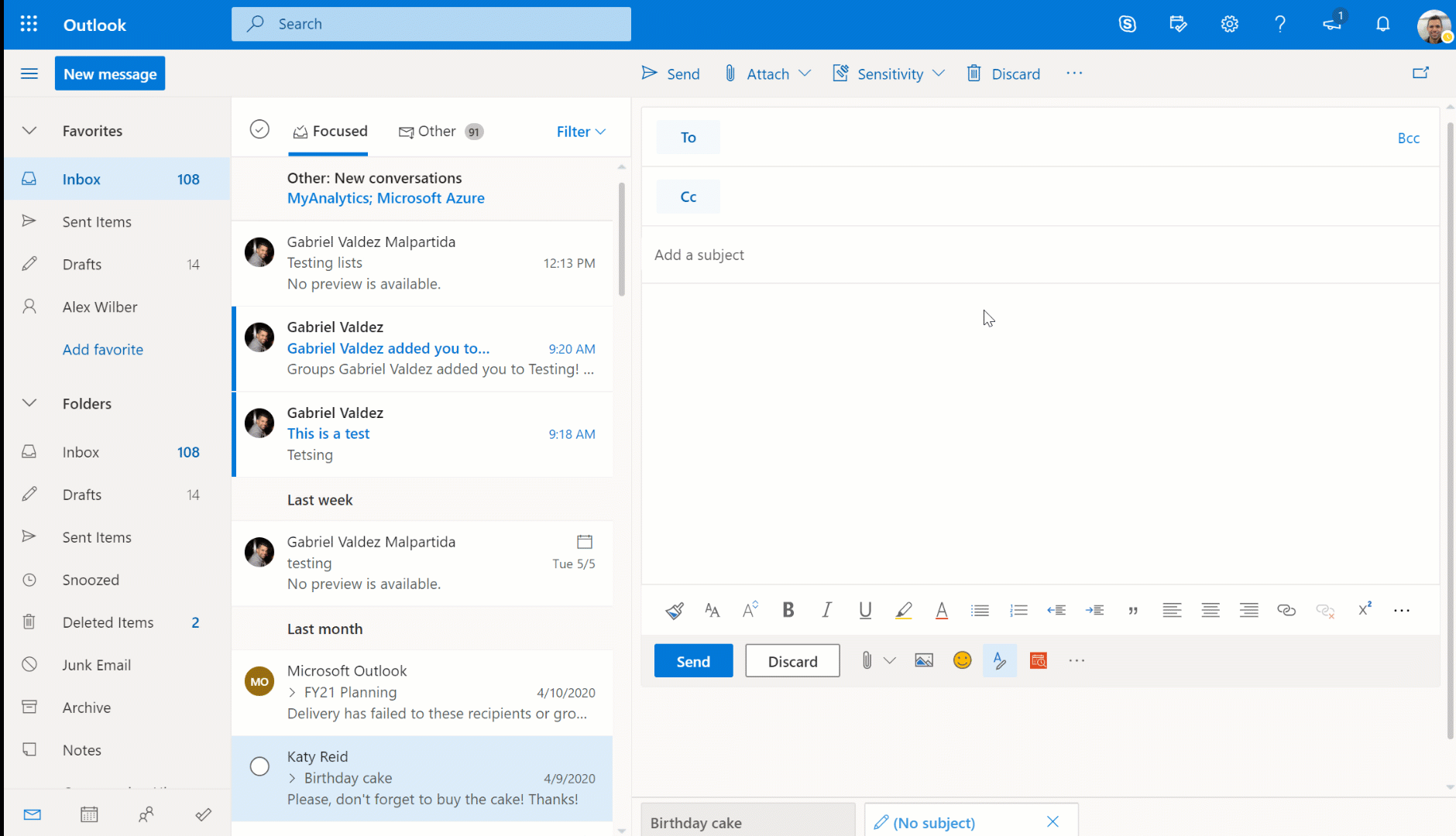 What is new and coming soon to Microsoft 365 at Build 2020 10-IMAGE_Save-keystrokes-in-Outlook.gif