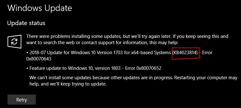 Inplace Upgrade from 1803 to 1909 repeatedly fails with Rollback on multiple PCs 1018b992-3e59-4026-8657-6ae4f35fde42?upload=true.jpg