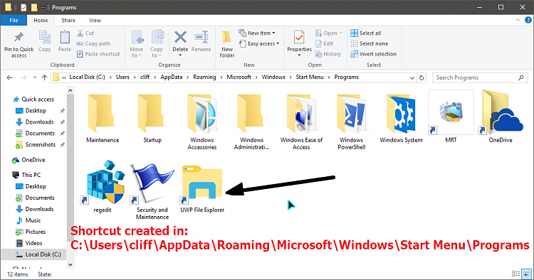 File Explorer and UWP apps broken after Update KB5027303 103915d1485972437t-create-file-explorer-uwp-app-shortcut-windows-10-a-image-002.png