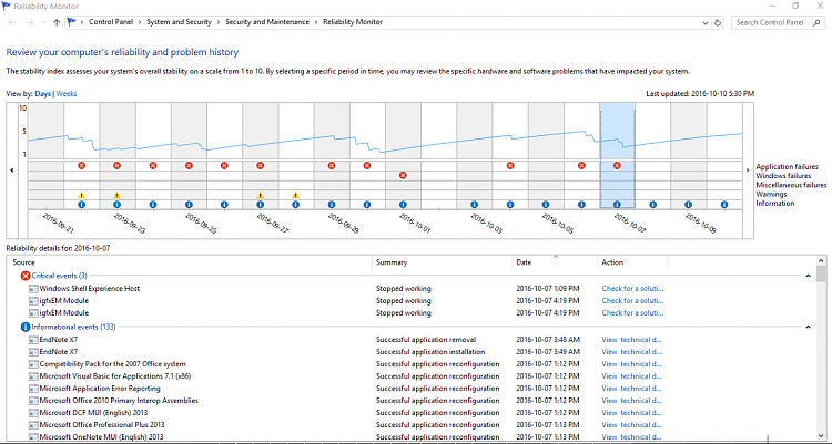 What do i do if my PCs reliability history shows 14 critical events 105266d1485972787t-show-your-reliability-history-sketch.png