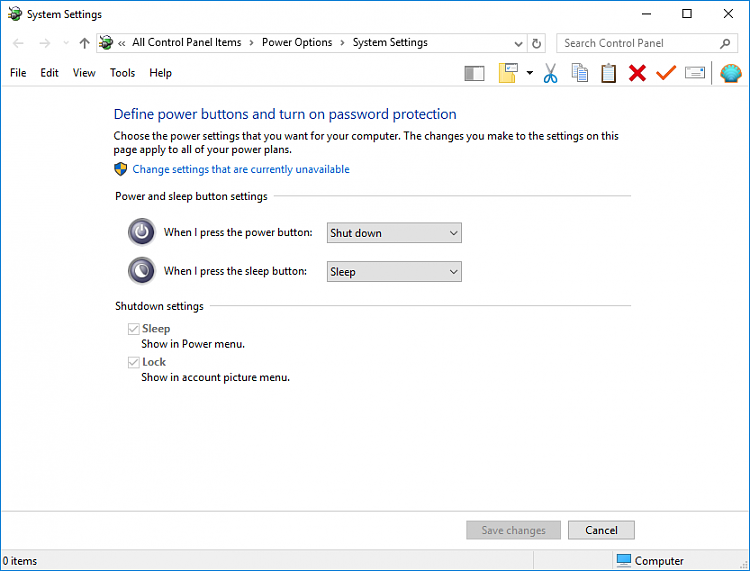 When I go to the "change settings that are currently unavailable" screen there is NO Sleep... 106605d1485973102t-change-settings-currently-unavailable-not-visable-2016_10_18_21_11_541.png