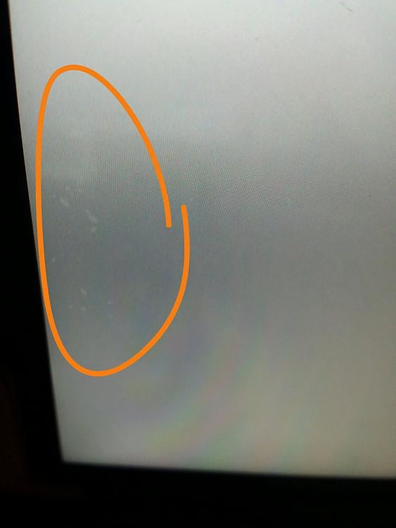 Cat walked on my laptop, now my Monitor/Second Screen has a white haze. How do I fix it? I... 106839d1485973170t-white-spots-haze-blob-touch-capable-screen-october-20-2016-115607-pm-gmt-0800.jpg