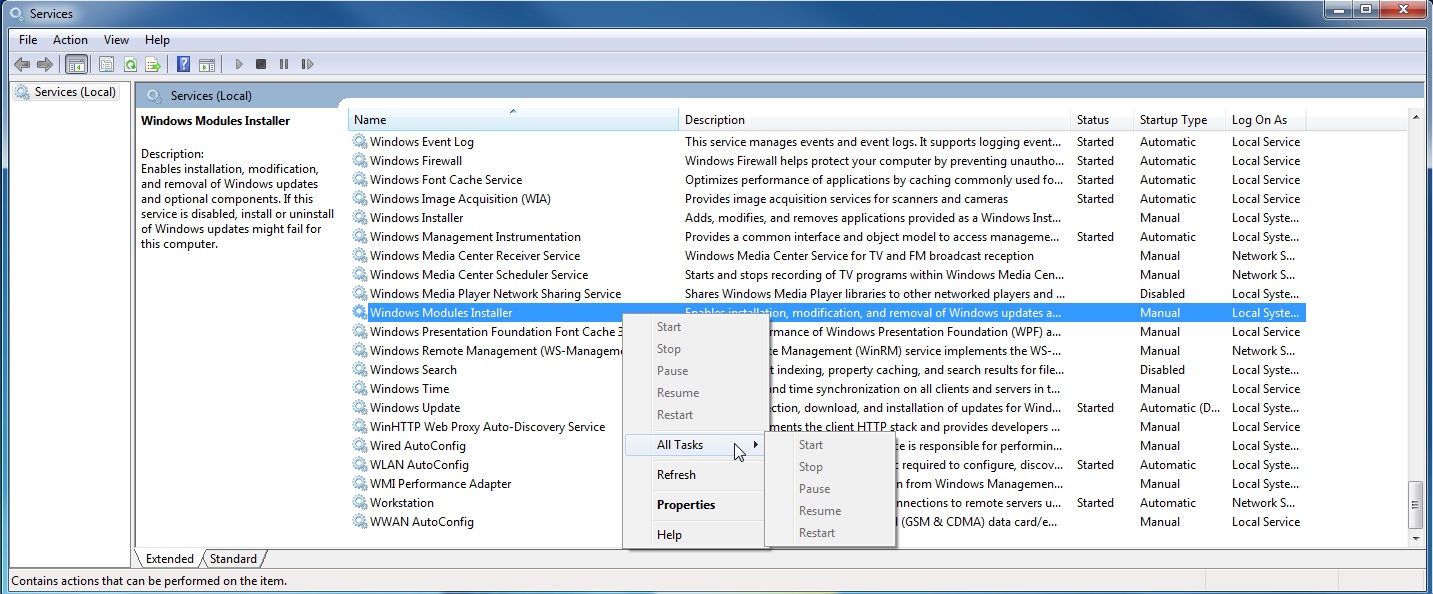 How to fix start or stop services options greyed out in Services on Windows 10 pro 10bcf8de-bcf5-4d9a-9fec-0d3457b75828?upload=true.jpg