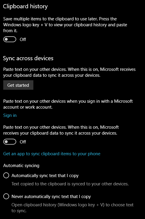 Can't turn on clipboard history on Windows 10 October 2018 Update 10d6e71c-714a-48dd-9481-05cb5e90b3f3?upload=true.gif