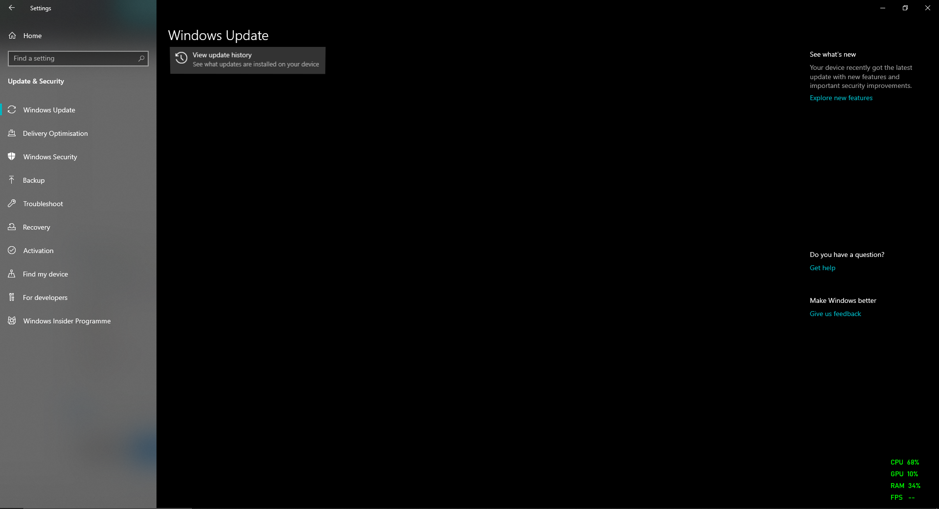 Windows Settings not opening Updates 10f74327-6011-4795-811b-fb08ecae5c42?upload=true.png