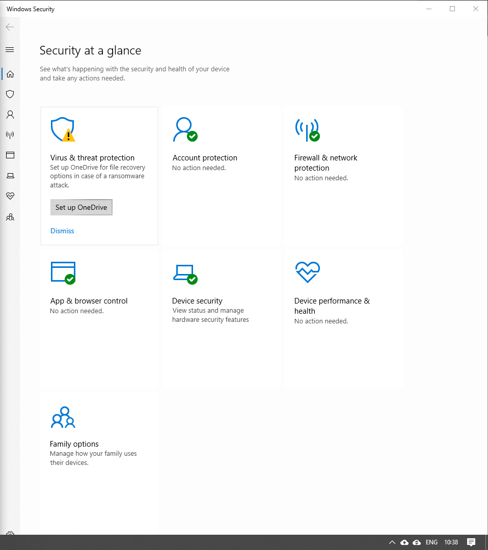 Disgusting practices - Can't get rid of "set up one drive"  found in "the sercurity at glance" 10fbe145-664a-4c8f-adf0-996c01428963?upload=true.png