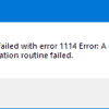 LoadLibrary failed with error 1114 on Windows 10 1114-Error-100x100.png