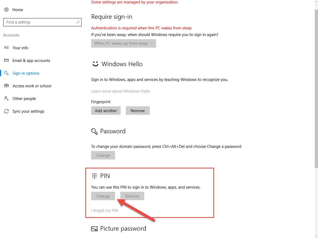 I want to change my pin and add my fingerprint, but it won't let me change nor remove. What... 115a7592-cdf5-4ac2-820f-2d1855fa10e5.jpg