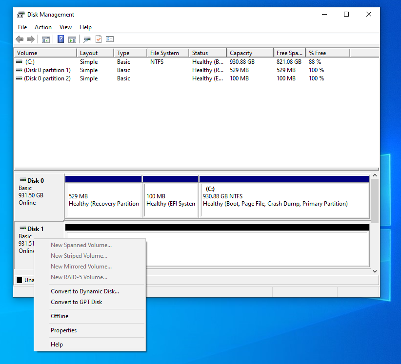 Formatting a secondary internal HDD with Win10 pro: normal options not showing? 1248a854-21f4-4da7-ba41-d375ea3b80f7?upload=true.png