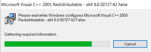 Can T Install Microsoft Visual C 05 Redistributable Package X64