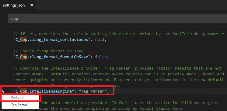 Visual Studio Code C/C++ extension June 2018 Update 125.png