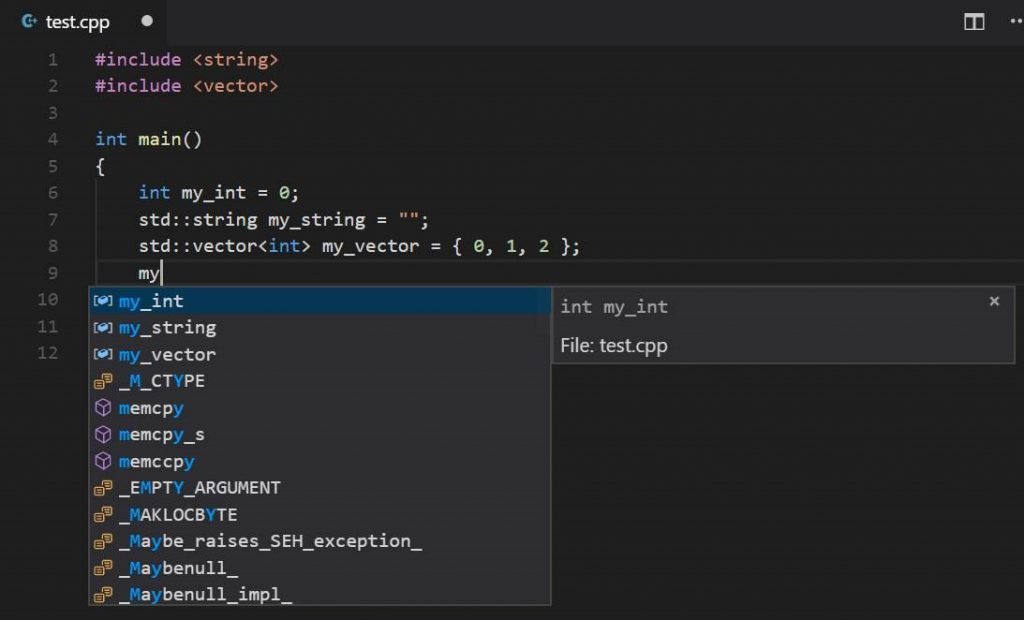 Visual Studio Code C/C++ extension June 2018 Update 126-1024x620.jpg